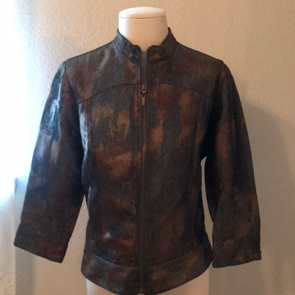 Jacket gray and bronze